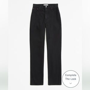 Abercrombie 90’s Straight Ultra High Rise Curve Love Size 25 Long